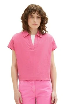 Tom Tailor Strukturierte - Blouse - Nouveau Pink -Defacto Boutique be18cff94fd34a4ea48849d973e2ed28