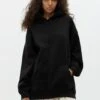 PULL & BEAR Oversize - Sweat À Capuche - Mottled Black
