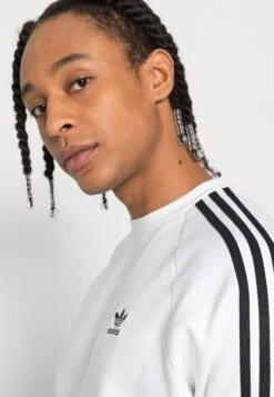 Adidas Originals Adicolor Classics 3-Stripes Crew - Sweatshirt - White 9 Adidas Originals Adicolor Classics 3-Stripes Crew - Sweatshirt - White -Defacto Boutique ca166965be31458dac08b3f7530eec32