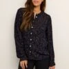 Kaffe Kajaden - Chemisier - Dark Blue Toffee Paisley Print