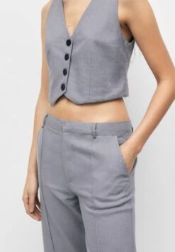 PULL & BEAR With Seam Detail - Pantalon Classique - Grey -Defacto Boutique d5bb97d53c6e40dcb44d426300a6c38c