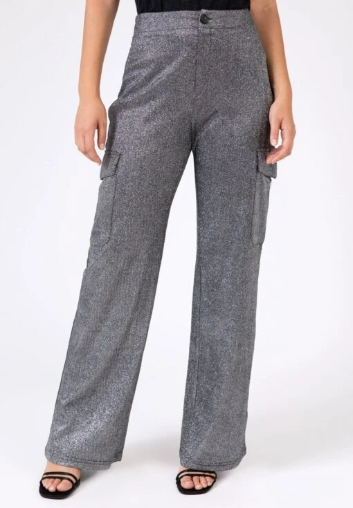 Pichy Glitter - Pantalon Cargo - Silver -Defacto Boutique d744b98c61d248089851eaa791d7fb33