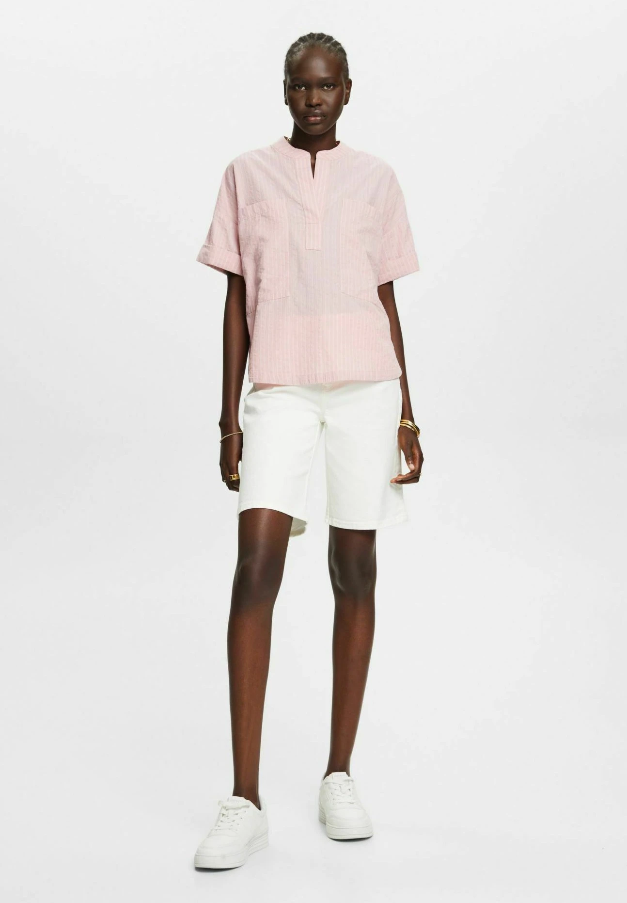 ESPRIT Gestreifte - Blouse - Old Pink 3 2 ESPRIT Gestreifte - Blouse - Old Pink 3 – Image 2