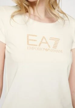 EA7 Emporio Armani T-Shirt Imprimé - Beige/Gold -Defacto Boutique dcb8152f072d4e64bf96cfe8cdd890e5
