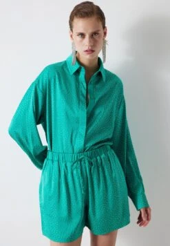 Ipekyol Relaxed Fit Shiny Stone Print - Chemisier - Turquaz