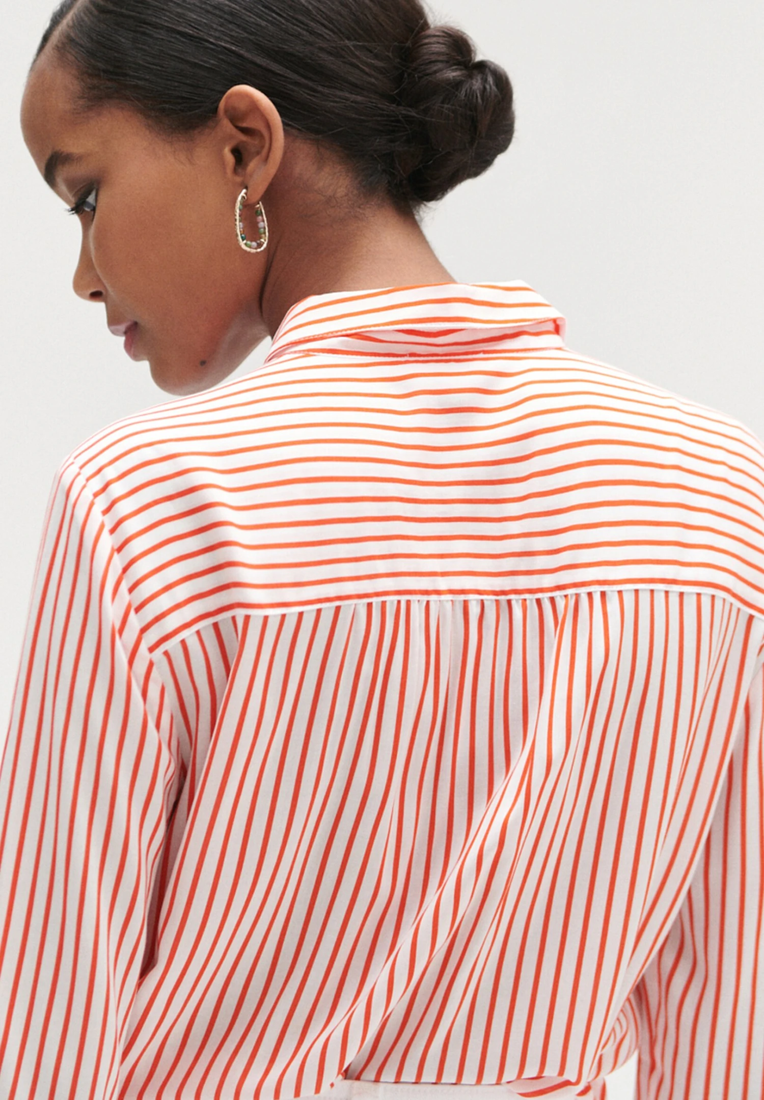 Caroll French Brand Elegant Modern - Chemisier - Orange 2 Caroll French Brand Elegant Modern - Chemisier - Orange – Image 2