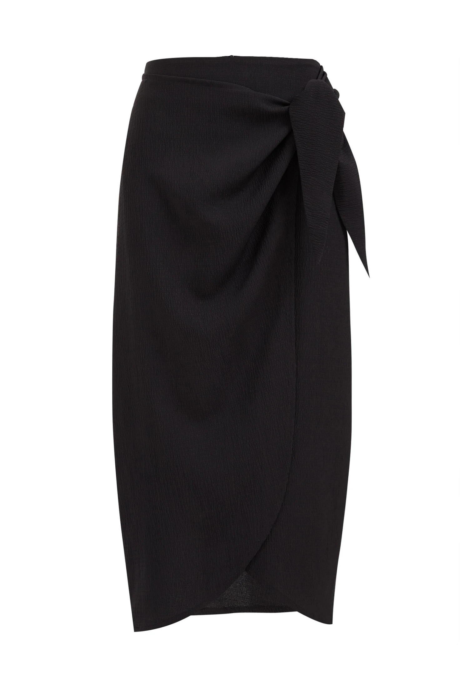 WE FASHION Met Structuur - Jupe Portefeuille - Black 5 WE FASHION Met Structuur - Jupe Portefeuille - Black – Image 5