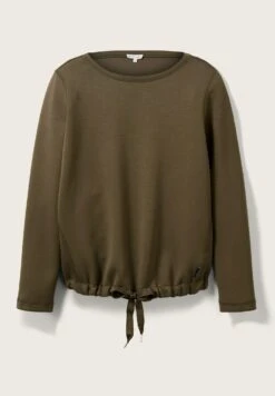 Tom Tailor Mit Kordelzug  - Sweatshirt - Tarmac Khaki -Defacto Boutique f451d1e988014e3ea54ae2e31cec07ca