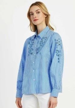 Shella Openwork - Chemisier - Bleu -Defacto Boutique f5b9cb1375c244b8add6096c9302e0c1