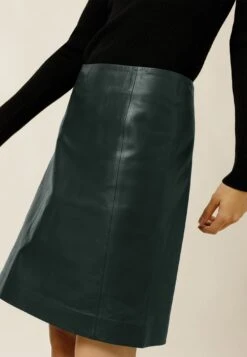 IVY OAK Liana - Jupe En Cuir - Iris Leaf -Defacto Boutique f82188a965924893a57355164ebac3a0