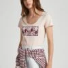 Pepe Jeans Brandi - T-Shirt Imprimé - Ash Rose Pink