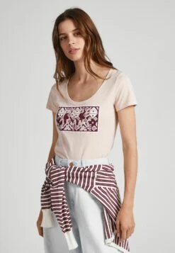 Pepe Jeans Brandi - T-Shirt Imprimé - Ash Rose Pink