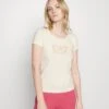 EA7 Emporio Armani T-Shirt Imprimé - Beige/Gold
